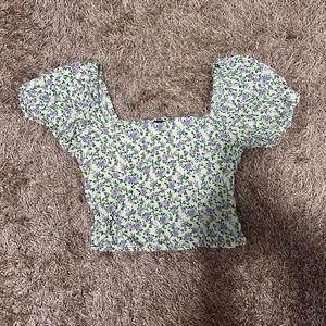 Floral crop top